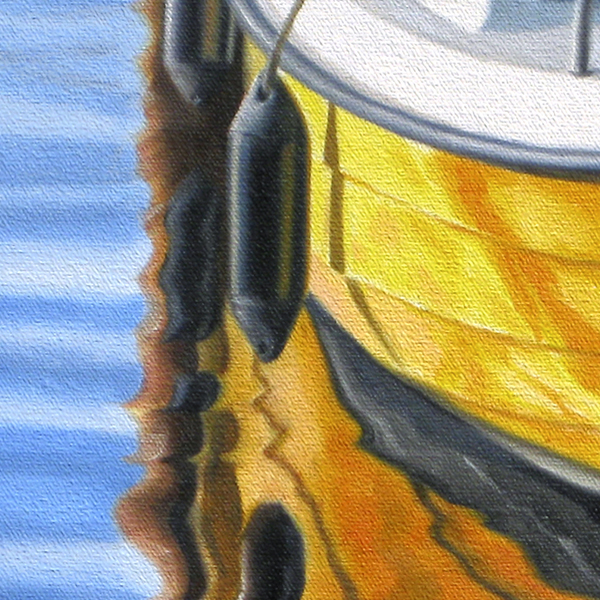 Yellow Boat oil painting