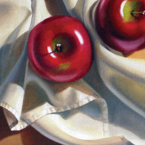 Apples and Linen in Box