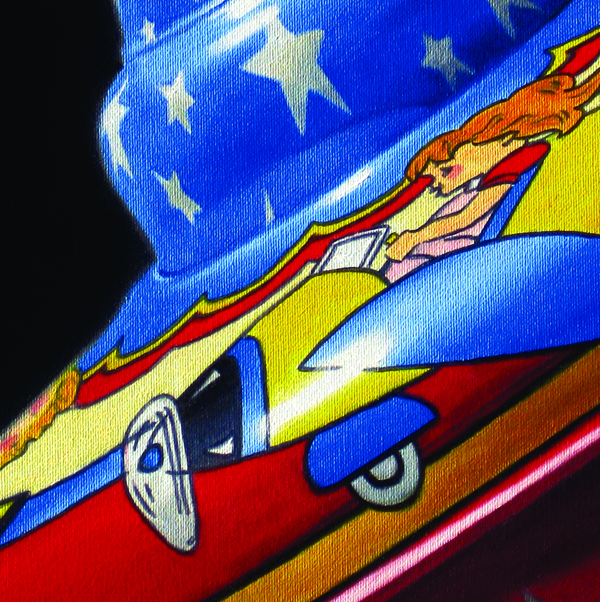 Toy Top with Airplane Motif oil painting