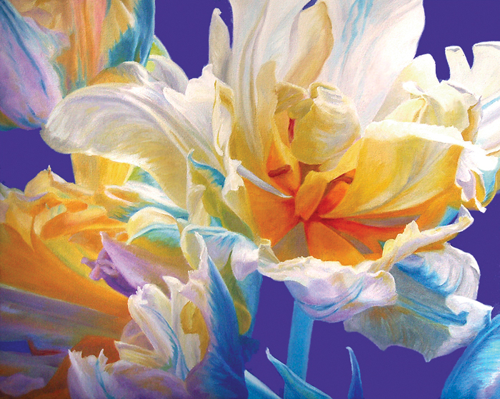 ruffled tulips painting