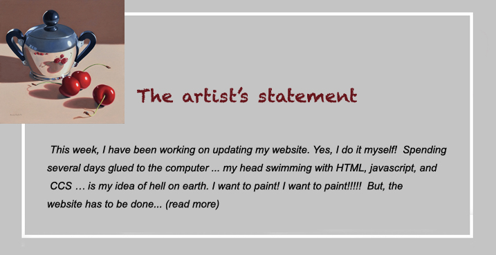 the artist's statement