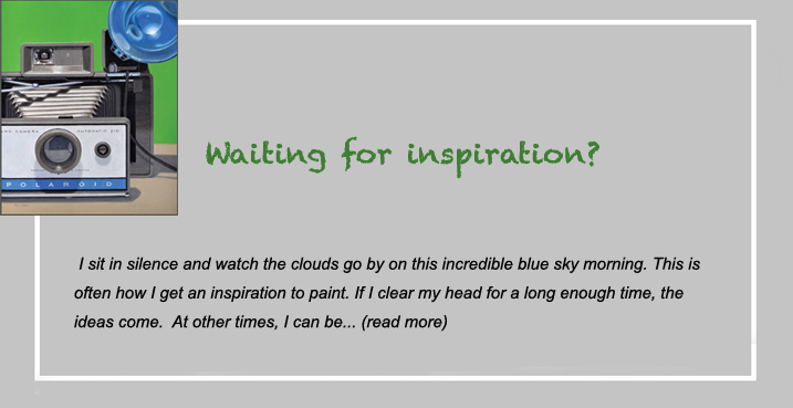 waiting for inspiration